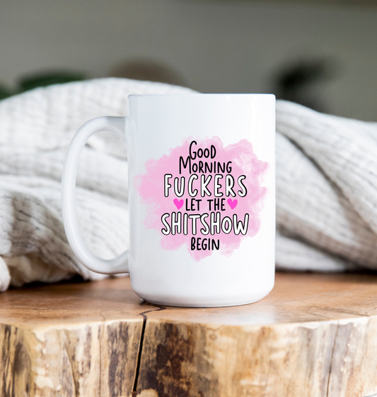 Coffee Mug | 15 oz | Shitshow Pink