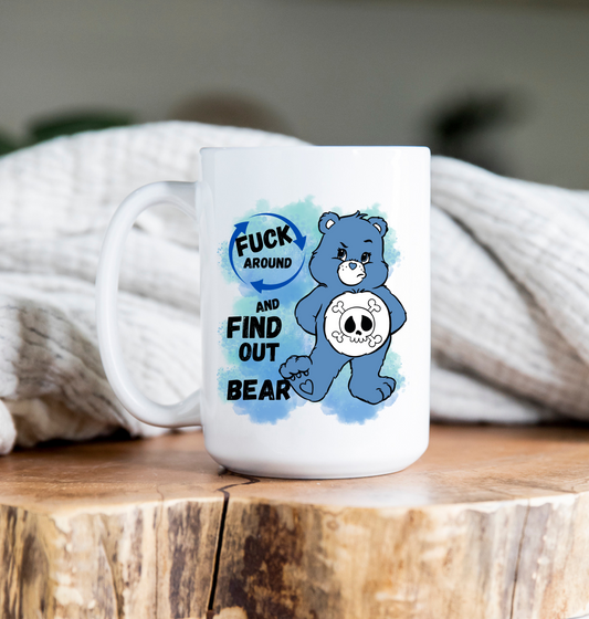 15 oz Coffee Mug - Care Bear - Fuck around and find out