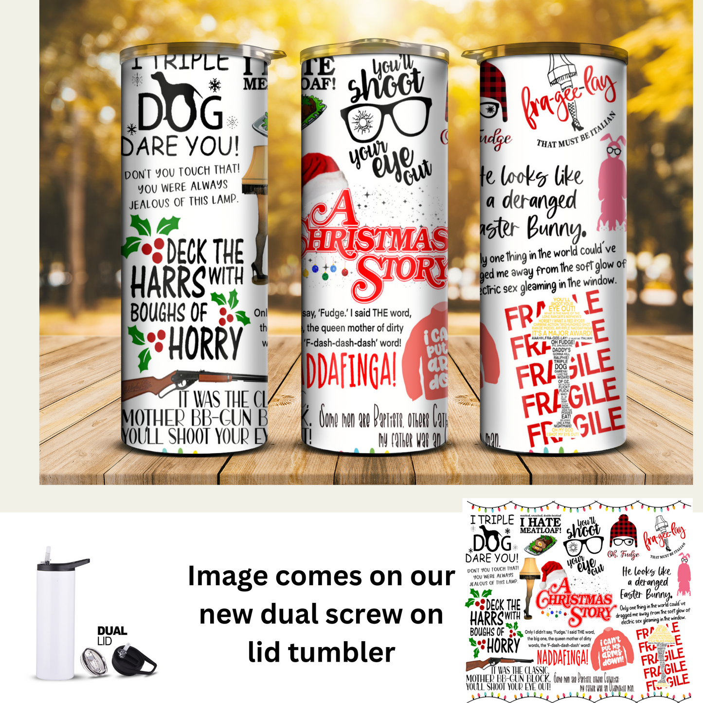 20 oz Tumbler - Christmas Story