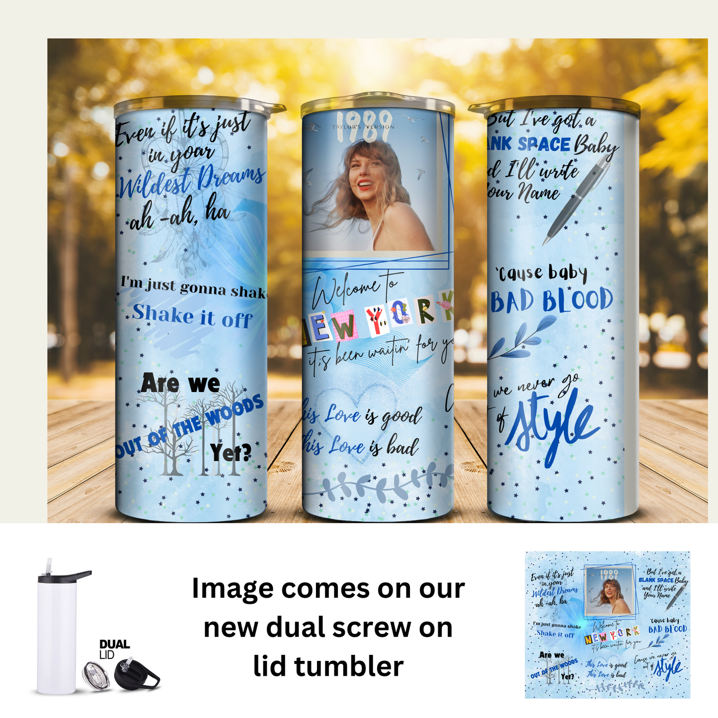 20 oz Tumbler - celeb - Taylor Swift 1989 Album