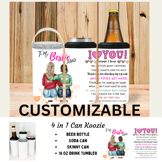 Koozie | Customize it | Bestie