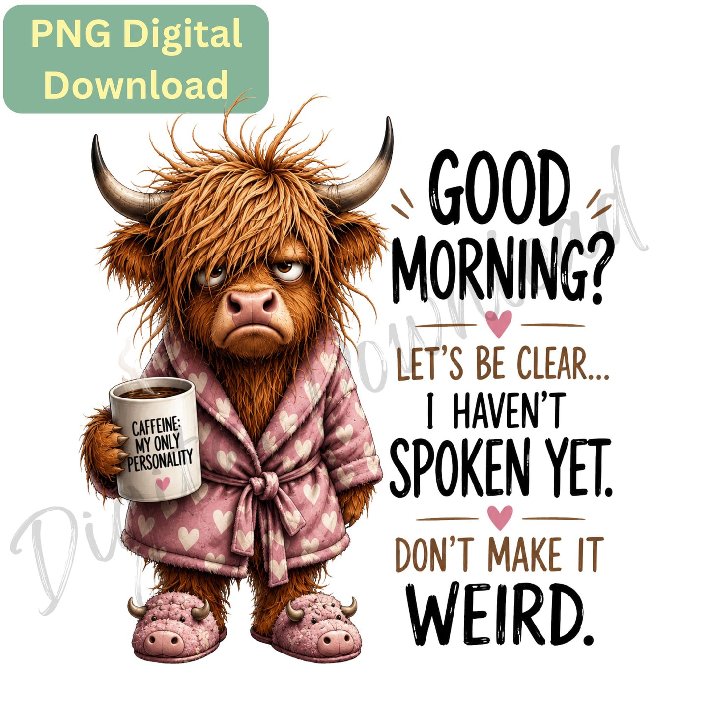 Digital Download - Clipart - Don't make it weird