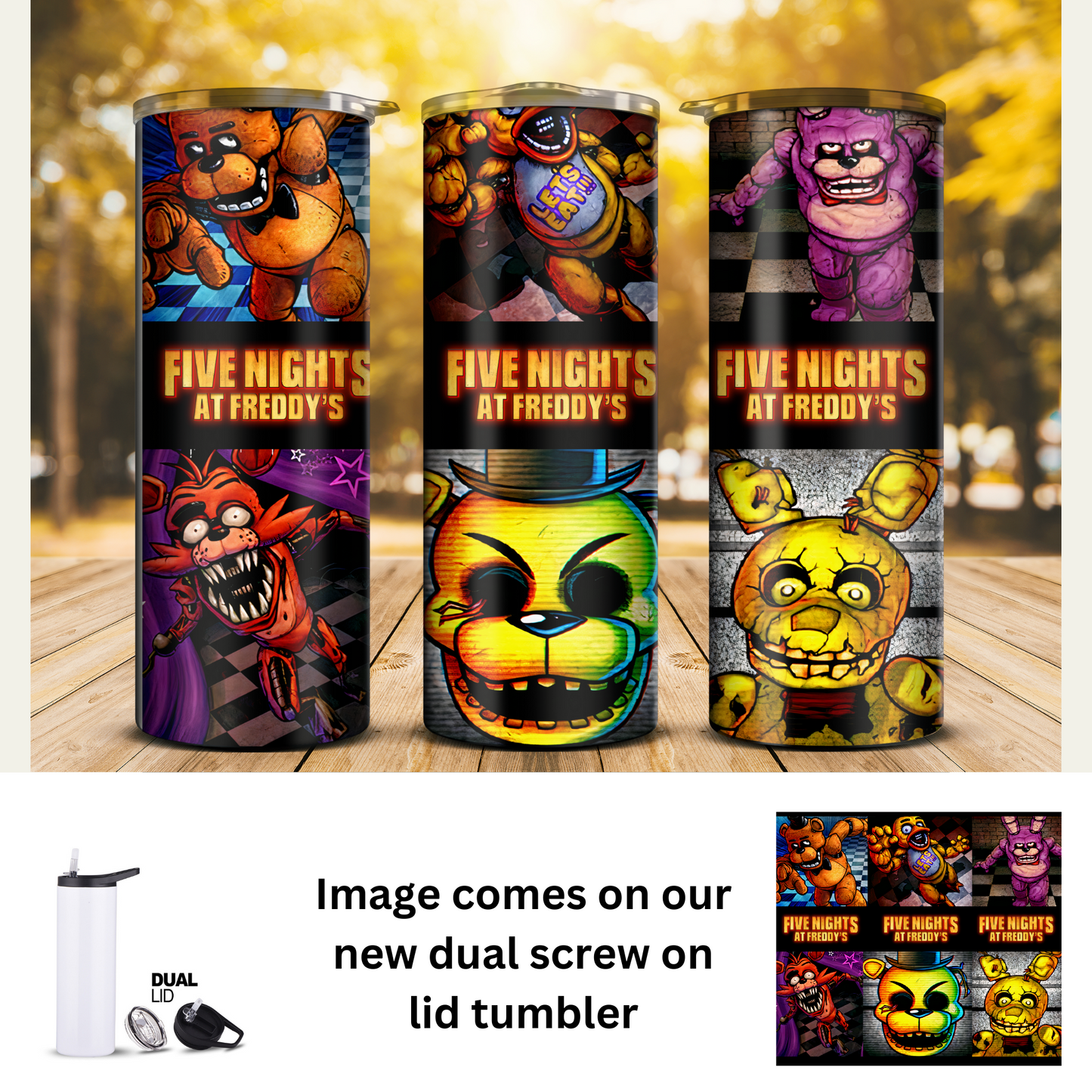 20 oz Tumbler - Five Nights at Freddy's