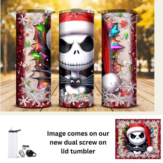 20 oz Tumbler - Christmas Jack Skellington