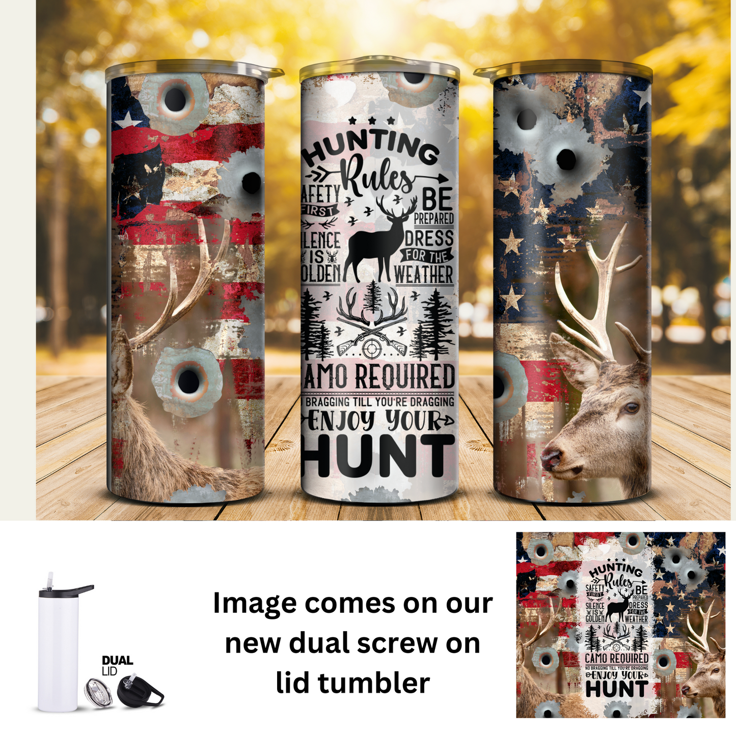 20 oz Tumbler - Nature Buck 14