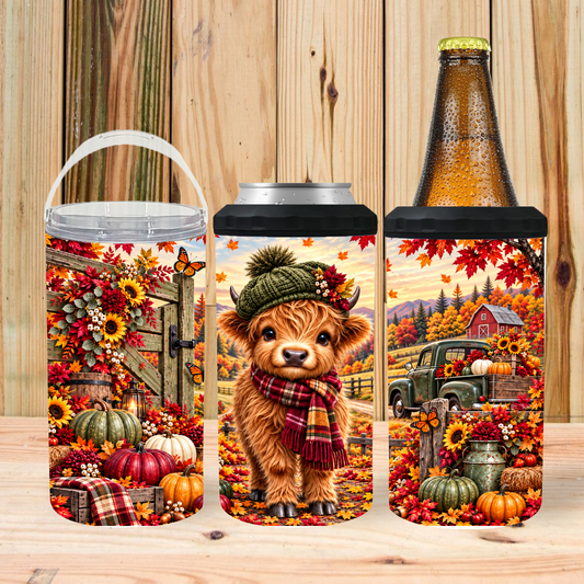 Koozie | Highland Cow Fall