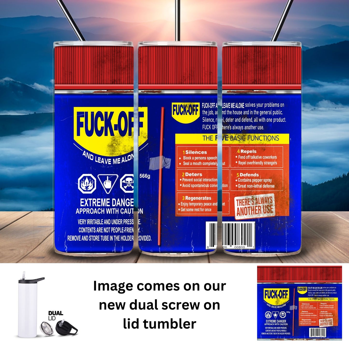 20 oz Tumbler - WD40 Can