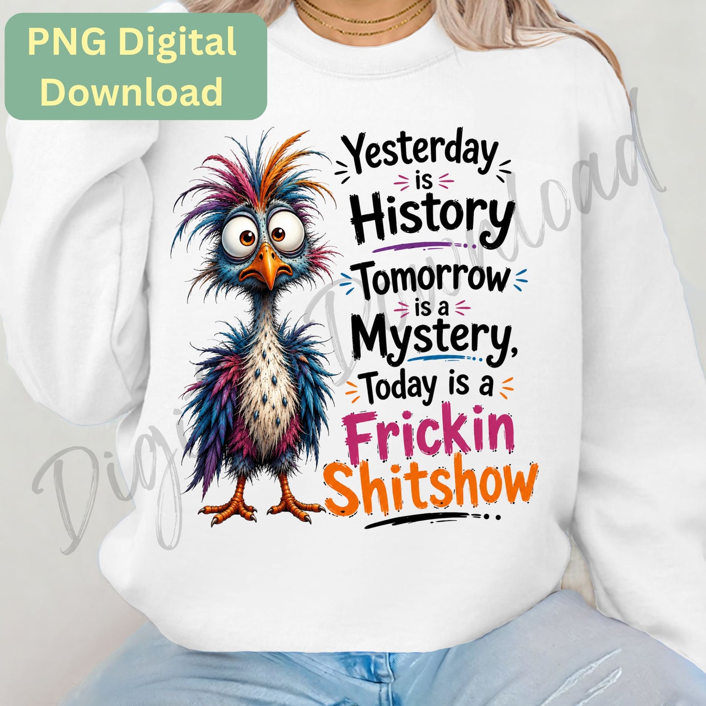 Digital Download - Clipart - Yesterday Tomorrow Today