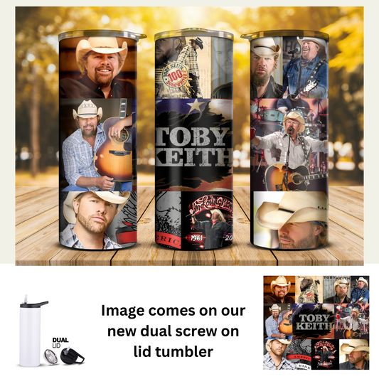 20 oz Tumbler - Celeb - Toby Keith