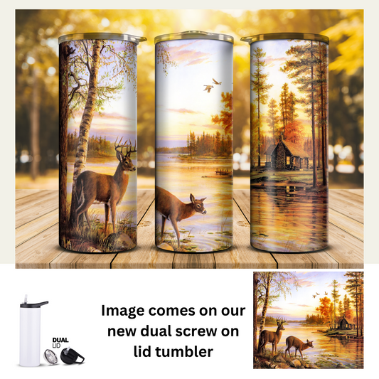 20 oz Tumbler - Nature Buck 10