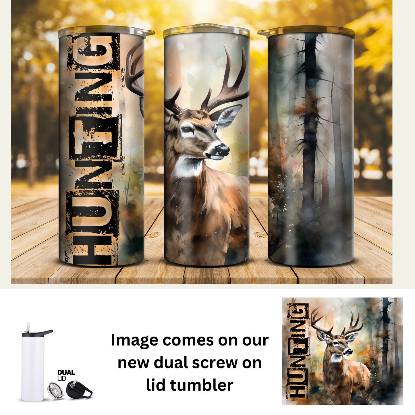 20 oz Tumbler - Nature Buck 5