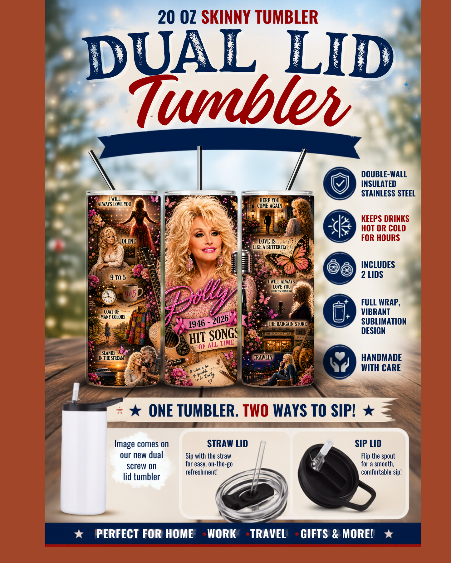 Tumbler |  Dolly Tribute