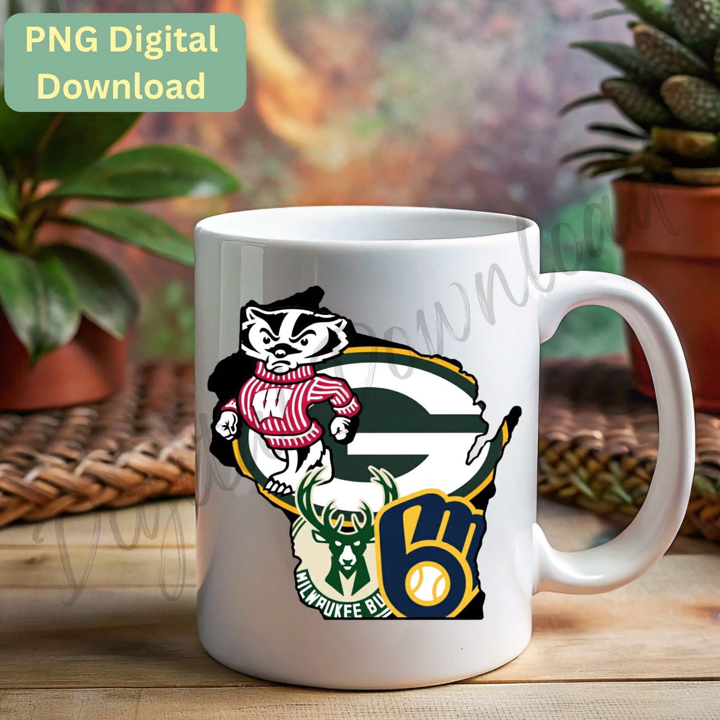 Digital Download - Clipart - Wisconsin Teams